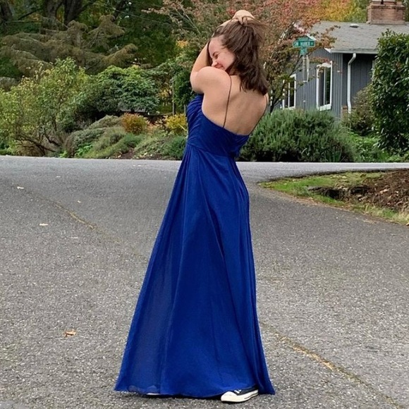 Cobalt Blue Prom Dress - Picture 1 of 3